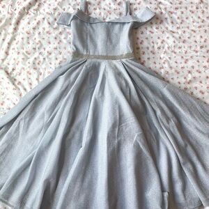 Silver girls fancy dress 💎